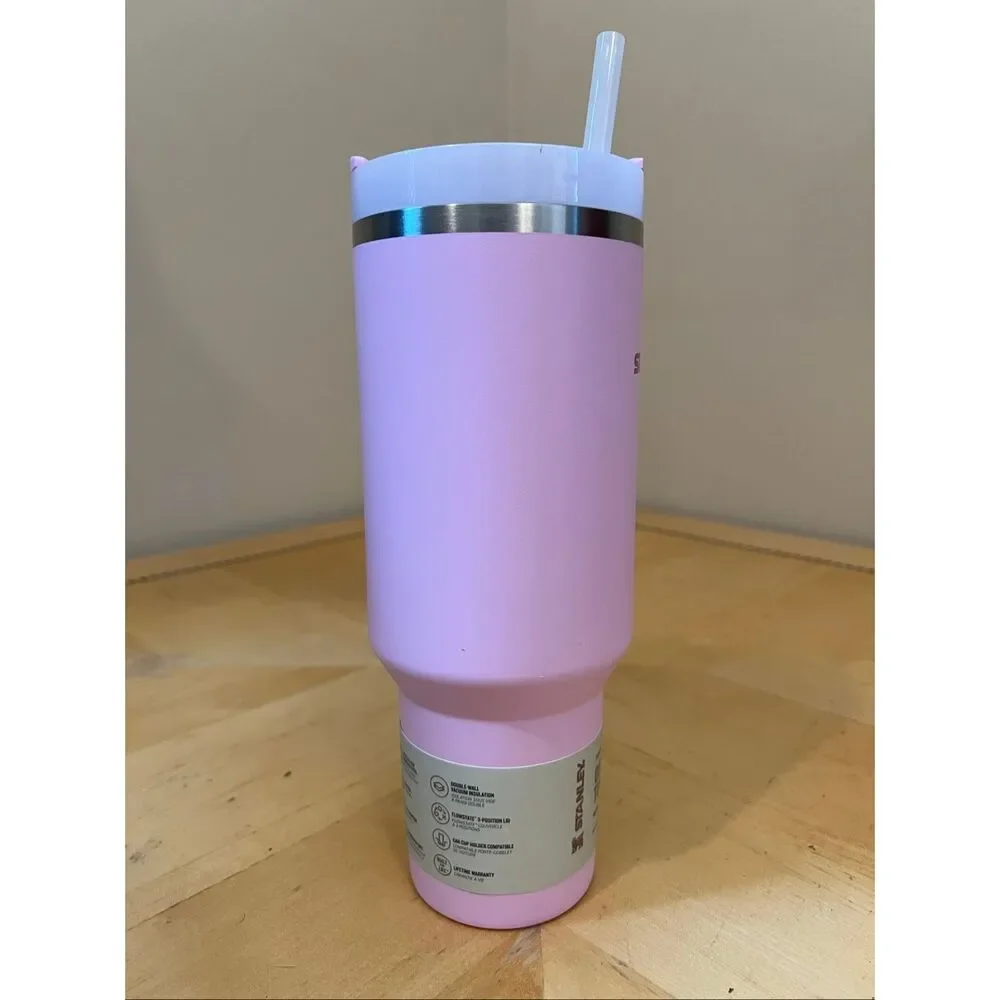 Stanley Quencher H2.0 FlowState Tumbler Cherry Blossom 40 oz - Picture 4 of 6
